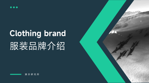 暗色欧美风服装品牌介绍PPT