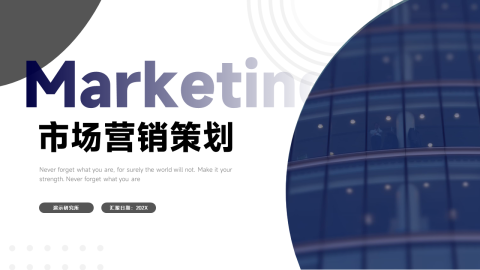 商务风格市场营销策划PPT