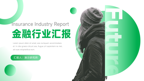 绿色时尚金融行业汇报PPT