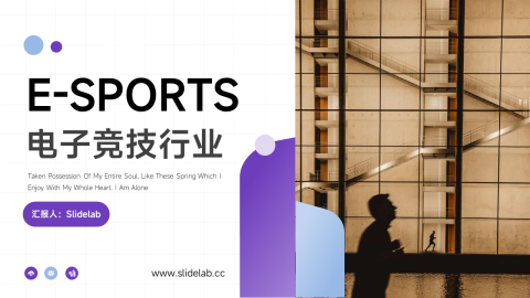简洁图文电子竞技行业介绍PPT
