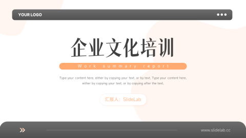 简洁双色大气企业文化培训PPT