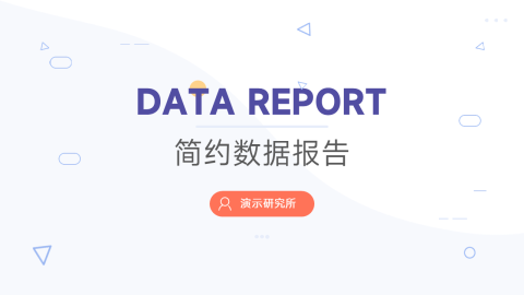 极简大气简约数据报告PPT模板