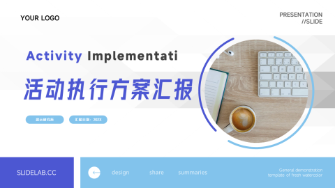 简洁欧美风活动执行方案汇报PPT