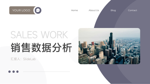 图文实用欧美销售数据分析PPT模板