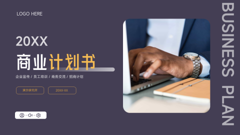 企业实用商业计划书PPT模板