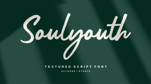 Soulyouth-适用小清新风格PPT手写英文字体